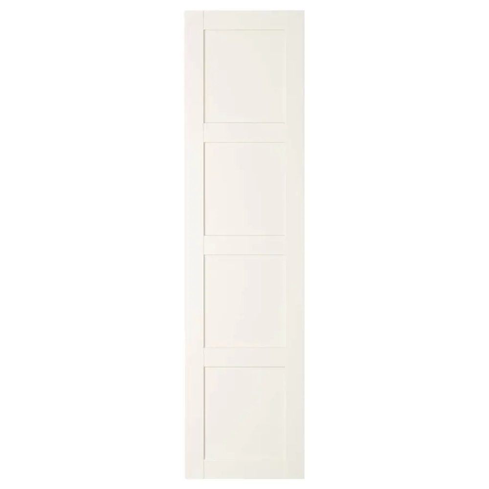 Дверь с петлями -  BERGSBO IKEA/ БЕРГСБУ ИКЕА, 195х50 см,  белый