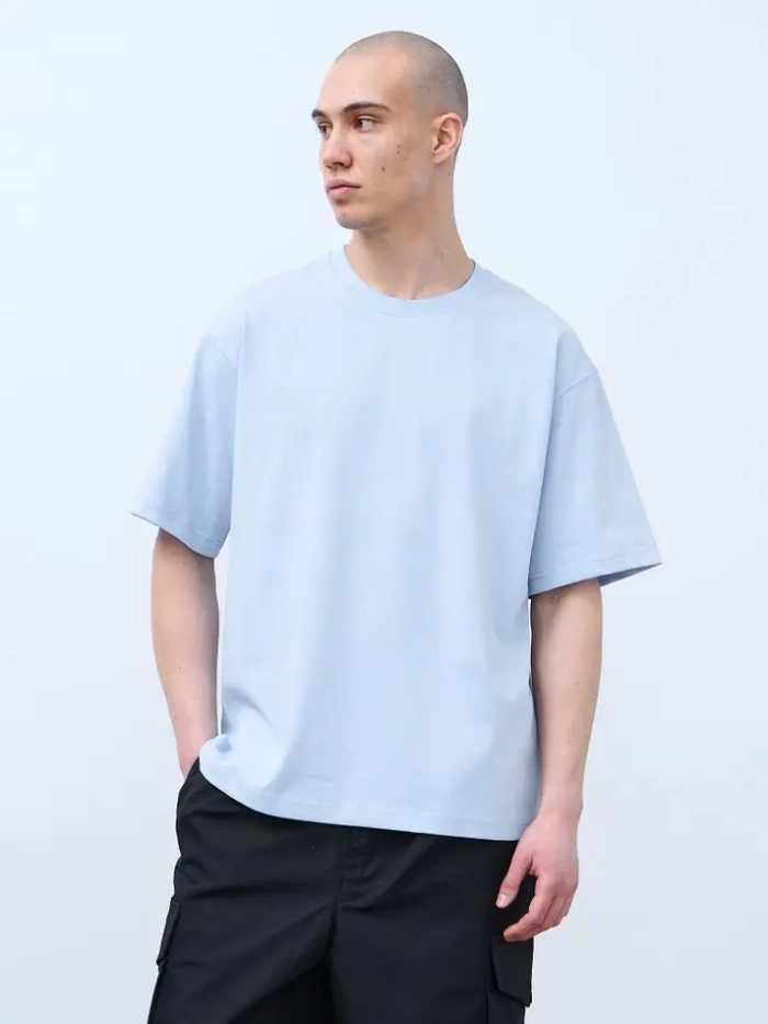 Футболка оверсайз (голубой) 230 г