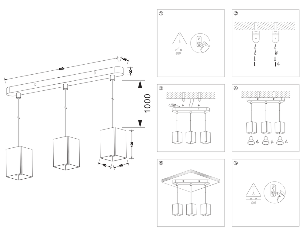 Ambrella Светильник подвесной со сменной лампой G9 Techno TN5141