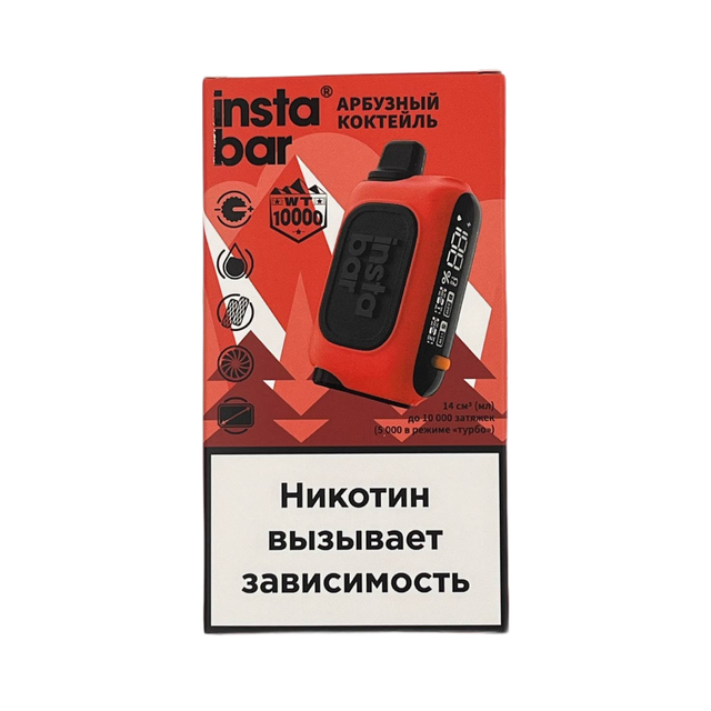 Одноразовый Pod InstaBar WT - Арбузный коктейль (10000 затяжек)