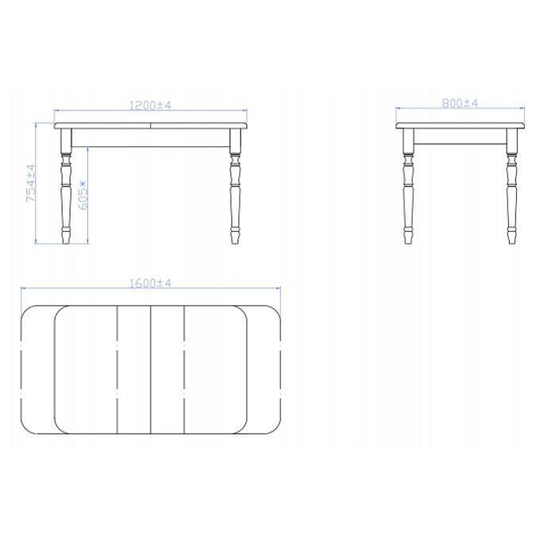 Обеденный стол Дионис 120(160)x80 (темный дуб)