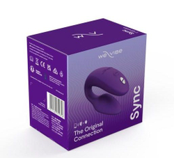 Вибромассажер We-Vibe "Sync NEW", для пар, водонепроницаемый, силиконовый, фиолетовый