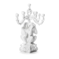 Канделябр Giant Burlesque 3 Monkeys White 14874 BIA