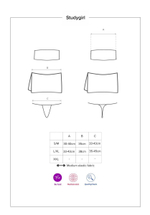 Пикантный костюм ученицы Studygirl (Размер: S-M) (Цвет: синий с белым)