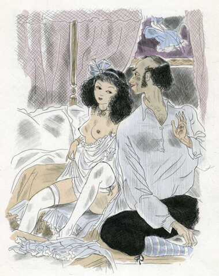 Gaston Barret (1910–1991) - эротическое искусство французского художника