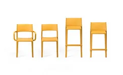 Полубарный стул Trill Stool Mini 65 см, горчичный