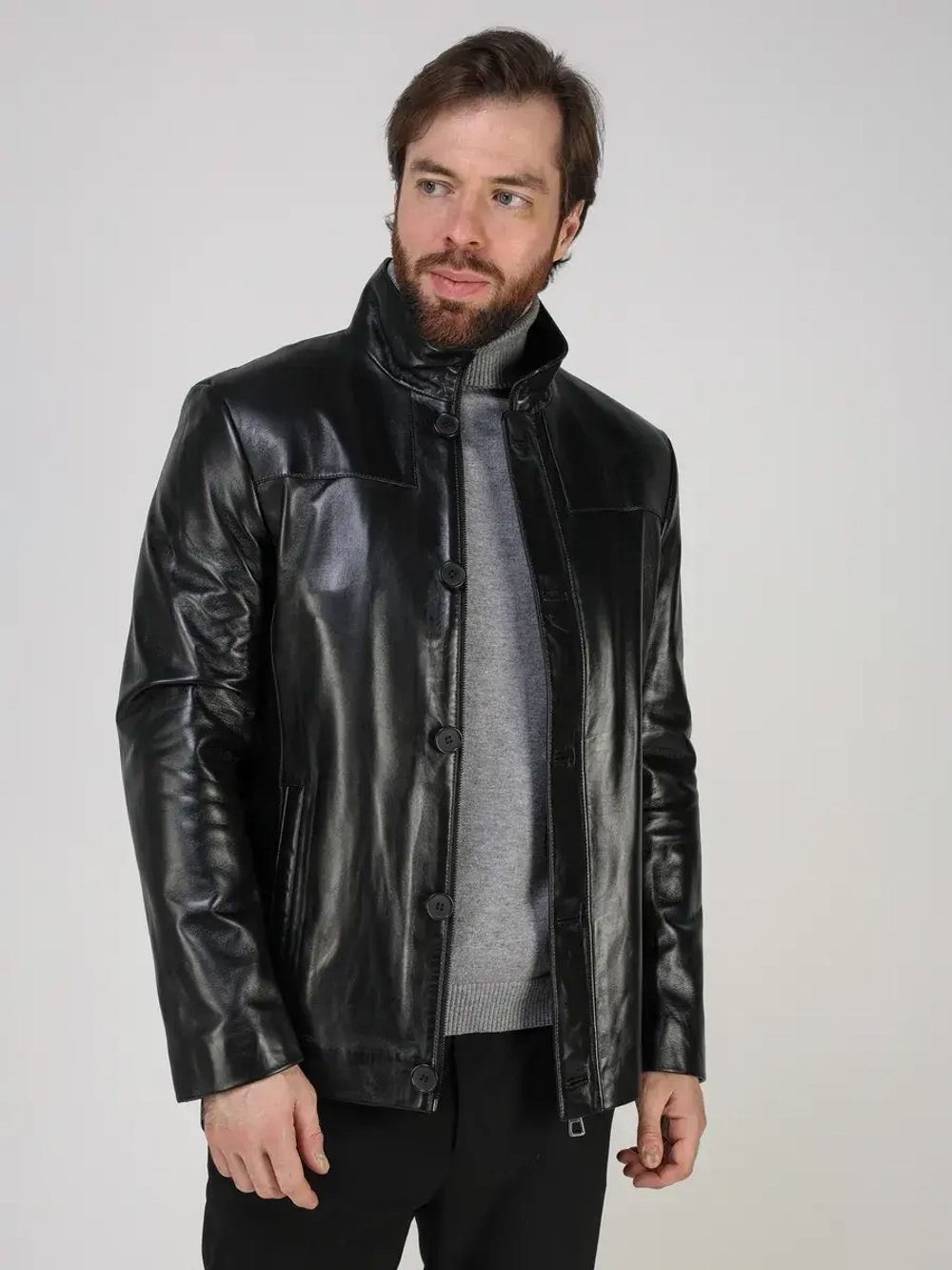 Кожаная куртка демисезонная