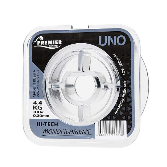 Леска UNO 0,20mm/100m Clear Nylon (PR-U-C-020-100) Premier Fishing