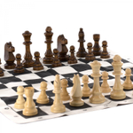 Шахматы, Alingar, размер доски 350*350 мм, доска ПВХ, пакет с европодвесом