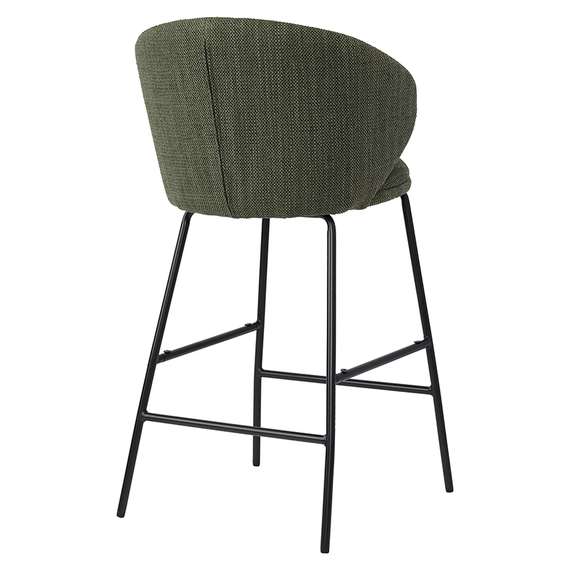 Полубарный стул Comfy, 67 см, зеленая рогожка