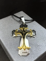 Крупный массивный крест из нержавеющей стали