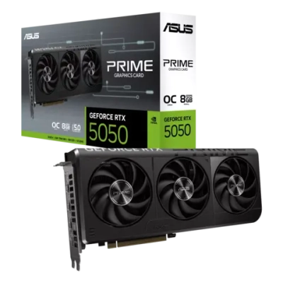 Видеокарта ASUS GeForce RTX5050 8GB PRIME GDDR6 128-bit 1xHDMI 3xDP PRIME-RTX5050-O8G