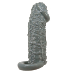 Серая насадка-удлинитель 13см с точками и подхватом мошонки Pretty Love Fogg BI-016013-2