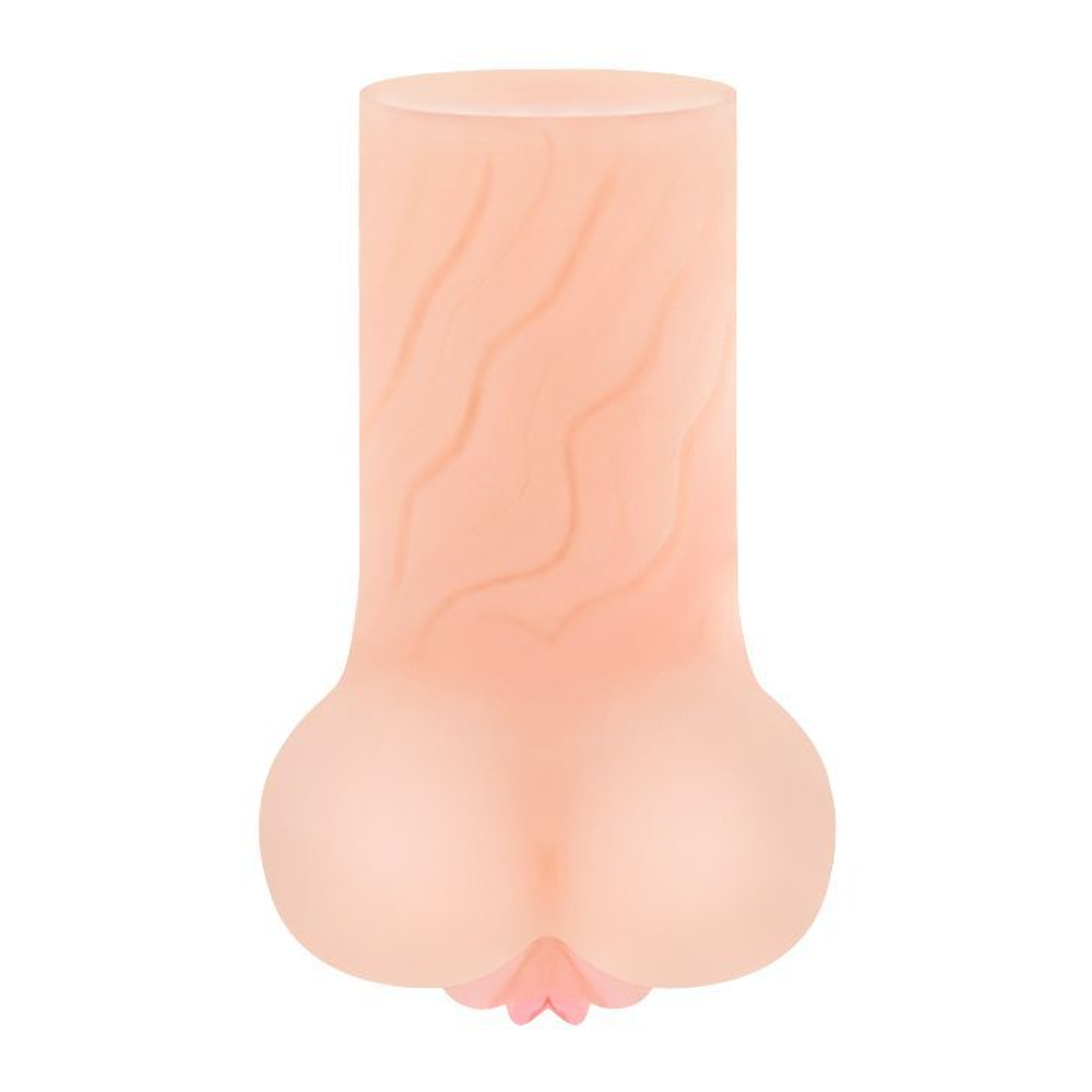 Телесный мастурбатор Jill - вагина и анус (Цвет: телесный)