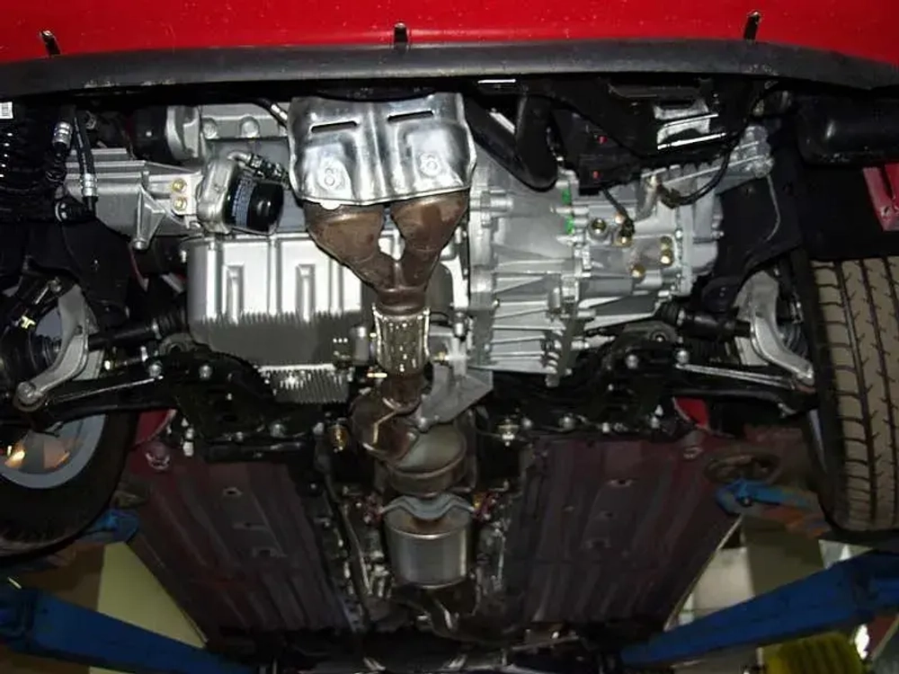 Защита картера и КПП Sheriff для Alfa Romeo 147 I (937AB) 2000-2010 арт.01.0422