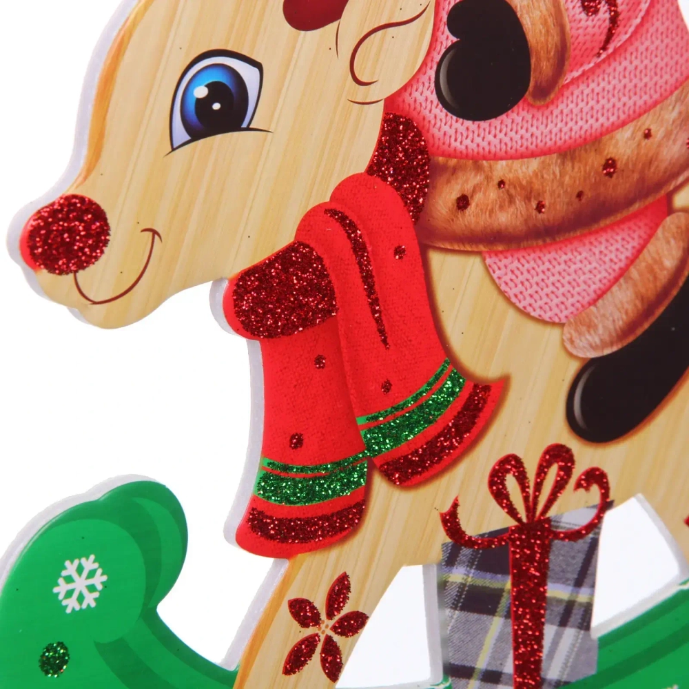 Украшение новогоднее «Счастливый снеговик» 80*23