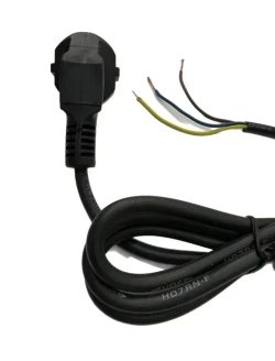 Кабель силовой с угловой вилкой 1,2 метра 10/16A 250V универсальный до 700Вт