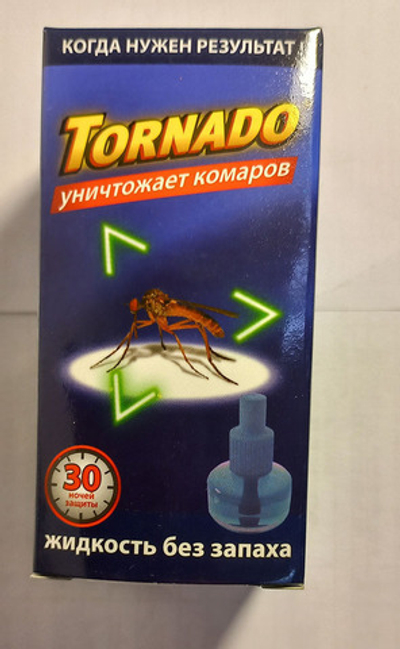 TORNADOДоп,флакон к фумигатору от каморов б/зап,30мл