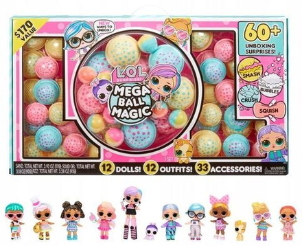Куклы LOL Surprise Волшебный набор Mega Ball из 12 кукол LOL + 60 аксессуаров 119951