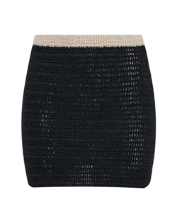 Комплект: жакет и юбка черный/золото