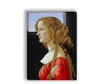 Картина для интерьера "Портрет молодой женщины", художник Боттичелли, Сандро, печать на холсте