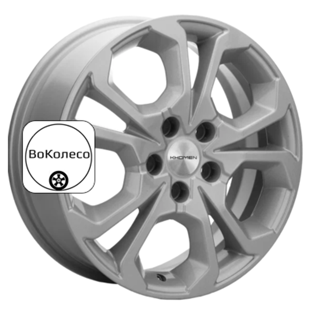 6,5x17/5x114,3 ET50 D64,1 KHW1711 (Haval/Honda) F-Silver Khomen Wheels