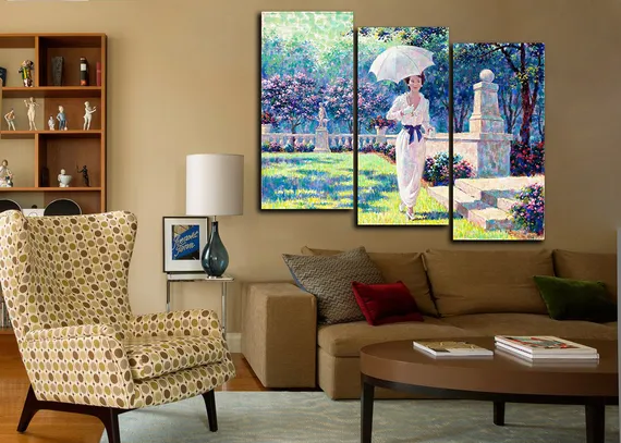 Модульная картина "Нежная леди"