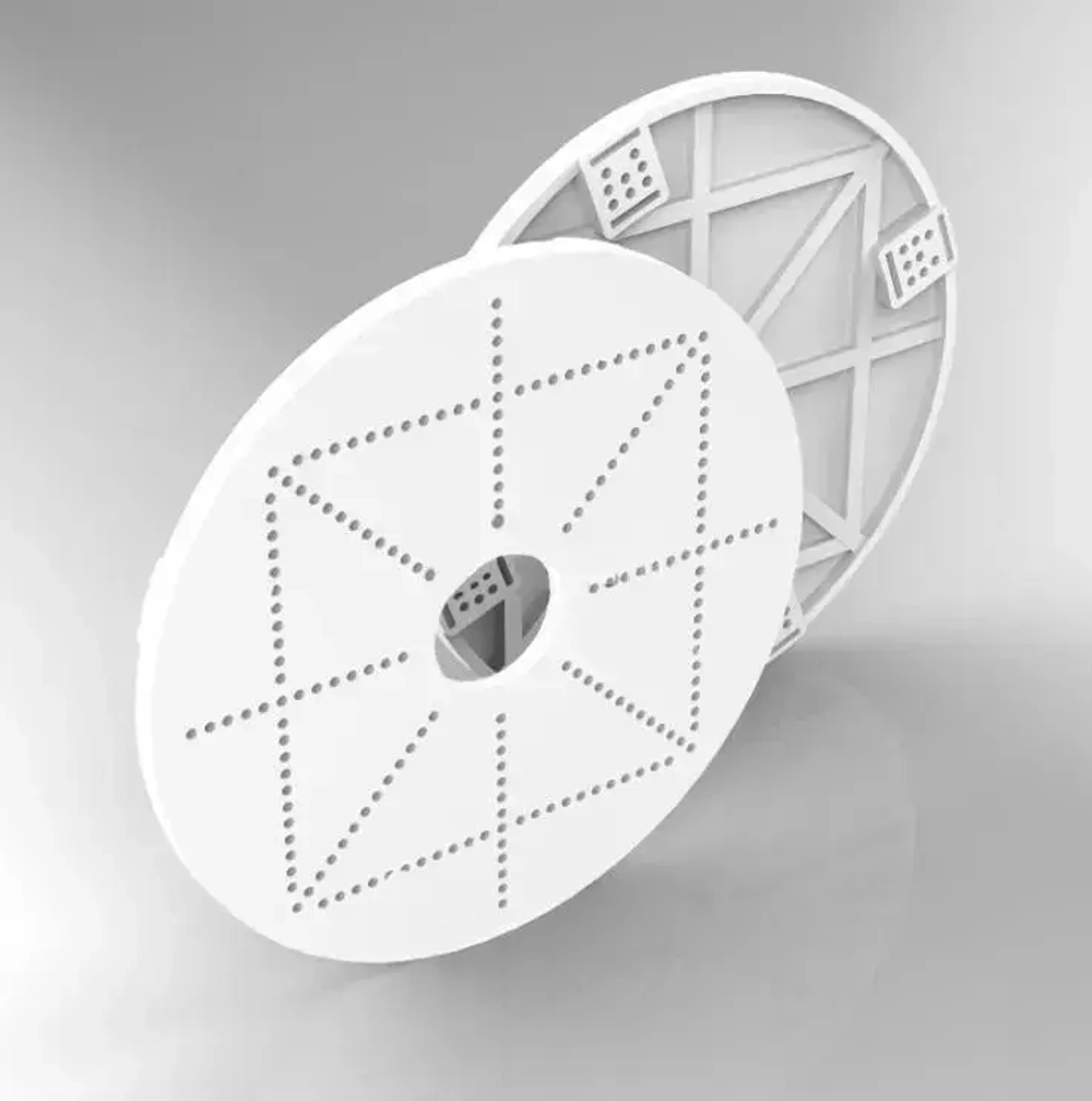 Платформа под люстру универсальная, 2шт, термопластик, закладная для люстры под натяжной потолок
