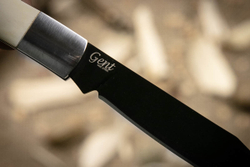 Складной нож Gent 440C Bone Black Titanium