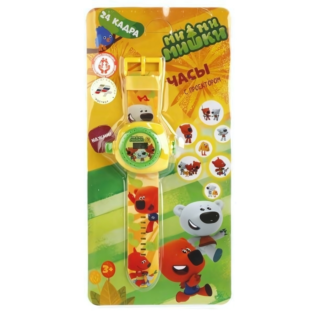 Часы "Мимимишки" с проекцией, 24 кадра,блистер B1266129-R15 (Умка)