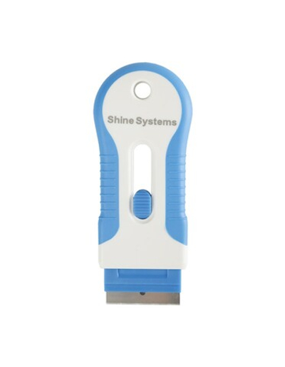 Shine Systems Скребок выдвижной для лезвий голубой и белый