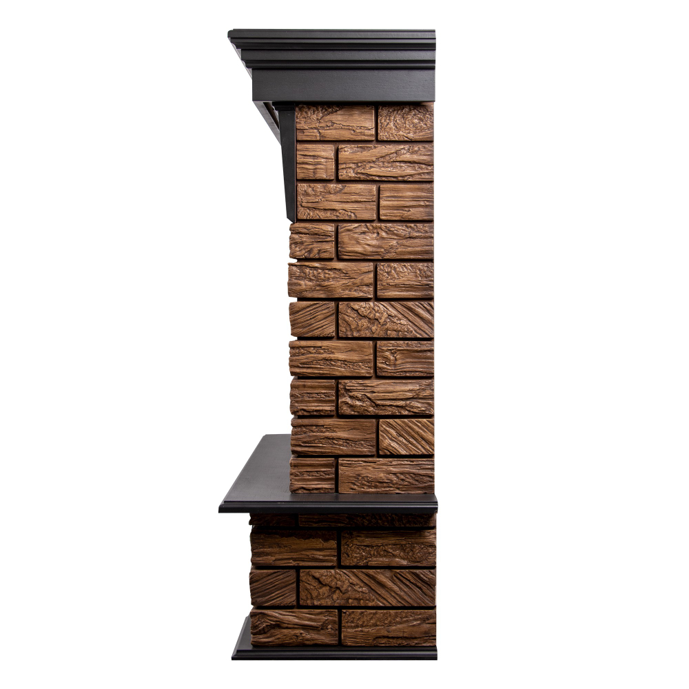 Портал Firelight Forte Wood Classic камень темный, шпон венге