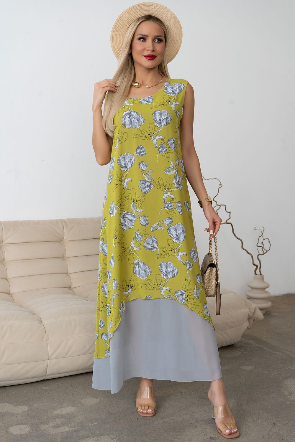 Платье Велла (лайм) Р11-1171/6 Nikol