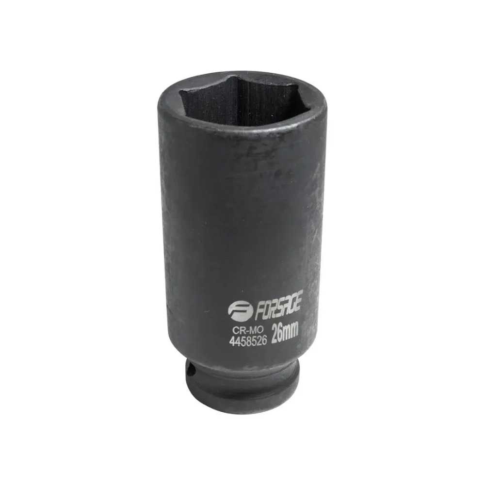 Головка ударная глубокая 26мм 1/2''6гр. Forsage F-4458526