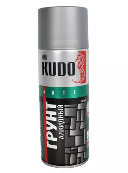 Грунт аэрозольный серый. KUDO. 520 мл.