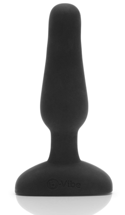 Анальная вибропробка чёрного цвета NOVICE REMOTE CONTROL PLUG BLACK - 10,2 см.