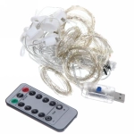 Гирлянда для дома ЗАНАВЕС «Бриллиант» ш3* в3 м 300 ламп LED, 8 реж, с подвесами и пультом д/у, IP-40, Белый