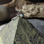 Кольцо СОЛНЦЕ, серебро/ларимар