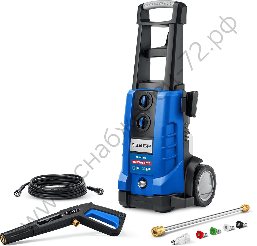 ЗУБР 180 Атм, 2300 Вт, мойка высокого давления, пистолет МИГ-280, Профессионал (АВД-П180)