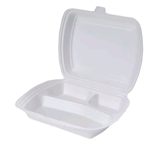 Ланч-бокс ЛБ MAX-3 Эко (255*190*70) БЕЛАЯ 100шт/упак