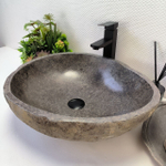 Раковина из речного камня RS-63873 (52*44*15) 0123