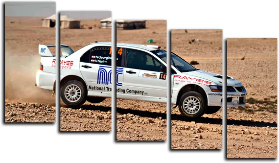 Модульная картина "Гоночная машина"