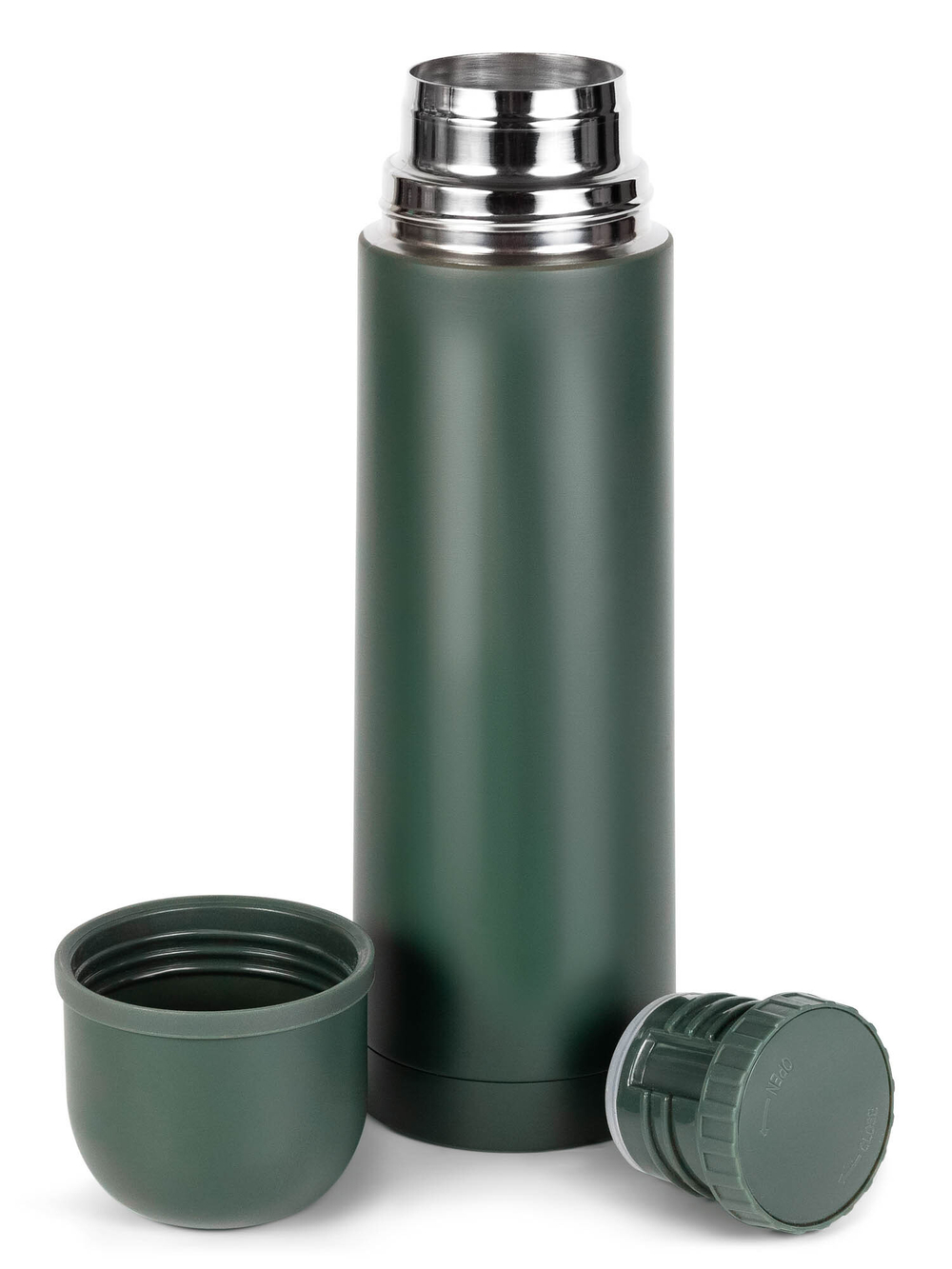 Термос Relaxika 101 (0,5 литра), хаки (без лого)