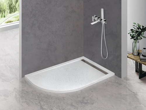 Душевой поддон из искусственного камня Cezares Tray AS 120x80 R TRAY-AS-RH-120/80-30-W-R Белый