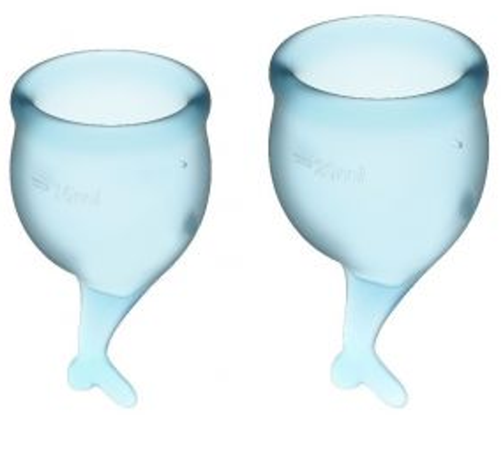 Набор менструальных чаш 2 шт Feel Secure Menstrual Cup Light Blue