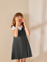 Сарафан школьный для девочки Next T40-836, Серый