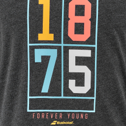 Мужское теннисное поло Babolat Exercise Vintage T-Shirt Men - Black