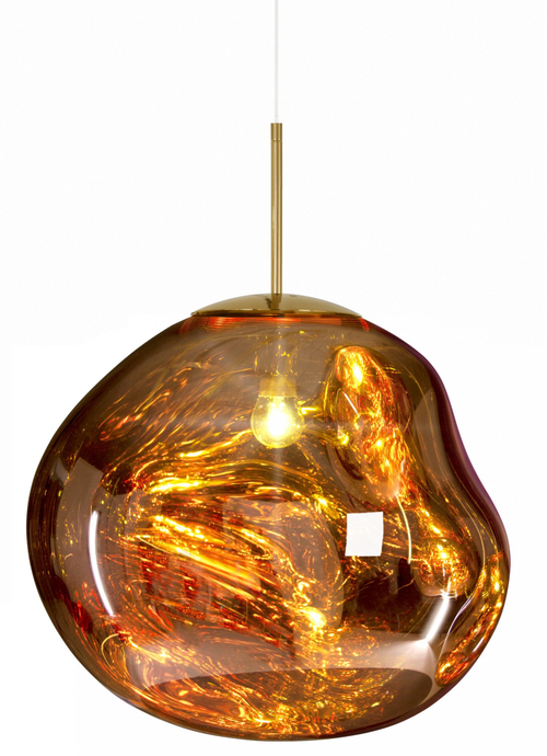 Подвесной дизайнерский светильник  MELT by Tom Dixon (золотой)