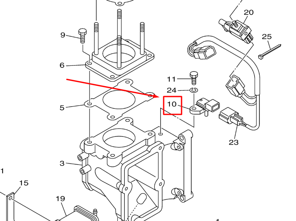 6P2-82380-00-00 SENSOR, PRESSURE