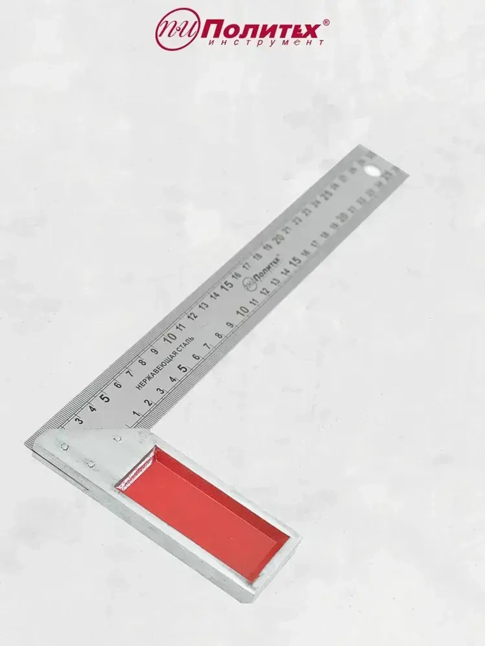 Угольник строительный разметочный 300 мм Политех Инструмент
